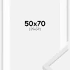 Ramme E-Line Hvid 50x70 cm - Passepartout Hvid 40x60 cm