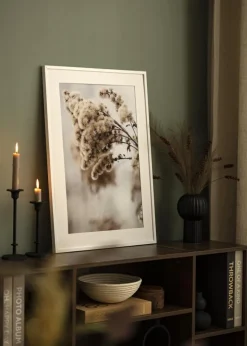 Ramme E-Line Hvid 50x70 cm - Passepartout Hvid 40x60 cm