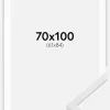Ramme E-Line Hvid 70x100 cm - Passepartout Hvid 62x85 cm