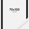 Ramme E-Line Hvid 70x100 cm - Passepartout Sort 62x85 cm