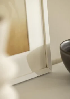 Ramme E-Line Hvid 40x50 cm - Passepartout Hvid 28x35 cm