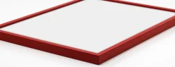 Ramme E-Line Rød 70x100 cm - Passepartout Hvid 61x91,5 cm