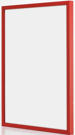 Ramme E-Line Rød 70x100 cm - Passepartout Hvid 59,4x84 cm (A1)