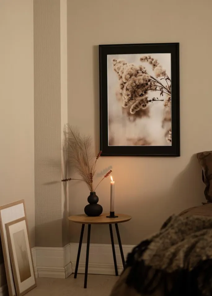 Ramme E-Line Sort 13x18 cm - Passepartout Sort 7x10 cm