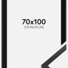 Ramme E-Line Sort 70x100 cm - Passepartout Sort 24x36 inches