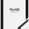 Ramme E-Line Sort 70x100 cm - Passepartout Sort 59,4x84 cm (A1)