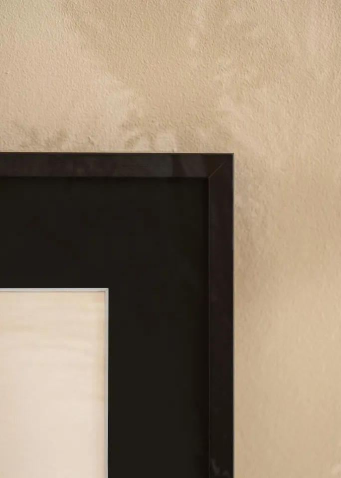 Ramme E-Line Sort 70x100 cm - Passepartout Sort 62x93 cm