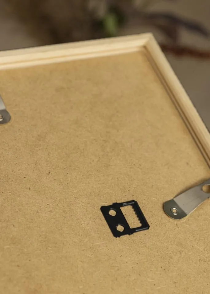 Ramme E-Line Sort 50x70 cm - Passepartout Hvid 16x24 inches