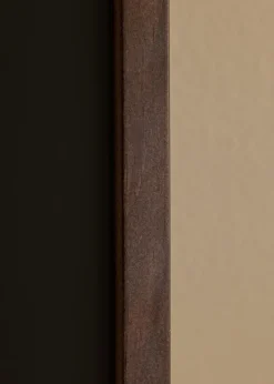 Ramme E-Line Valnød 13x18 cm - Passepartout Sort 9x13 cm