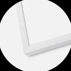 Ramme E-Line Wide Hvid 70x100 cm - Passepartout Sort 62x85 cm