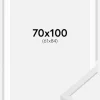 Ramme E-Line Wide Hvid 70x100 cm - Passepartout Hvid 62x85 cm