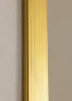 Ramme Falun Guld 50x60 cm - Passepartout Hvid 37x46 cm