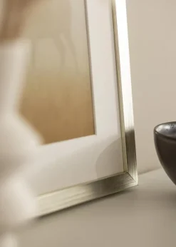 Ramme Falun Sølv - Valgfri Størrelse (Plexiglas)