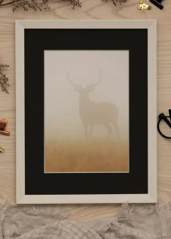 Ramme Fiorito Hvid 50x60 cm - Passepartout Sort 15x20 inches