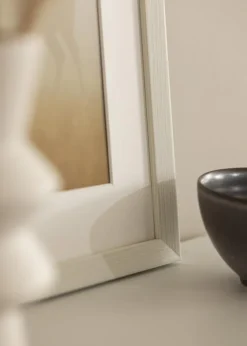 Ramme Fiorito Hvid 40x50 cm - Passepartout Hvid 29,7x42 cm (A3)