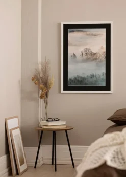 Ramme Fiorito Hvid 50x70 cm - Passepartout Sort 16x24 inches