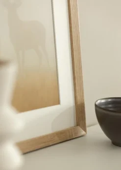 Ramme Fiorito Lys Eg 30x40 cm - Passepartout Hvid 20x28 cm