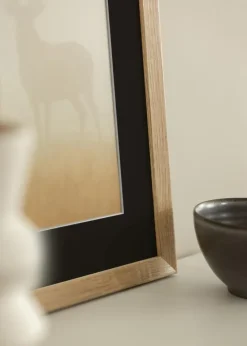 Ramme Fiorito Lys Eg 30x40 cm - Passepartout Sort 8x12 inches