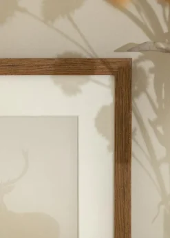 Ramme Fiorito Mørk Eg 50x60 cm - Passepartout Hvid 40x50 cm