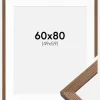 Ramme Fiorito Mørk Eg 60x80 cm - Passepartout Hvid 50x60 cm