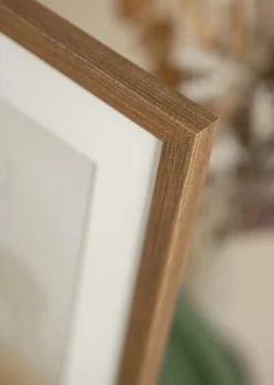 Ramme Fiorito Mørk Eg 70x100 cm - Passepartout Hvid 59,4x84 cm (A1)