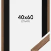Ramme Fiorito Mørk Eg 40x60 cm - Passepartout Sort 30x50 cm