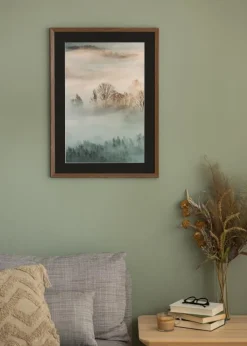 Ramme Fiorito Mørk Eg 70x100 cm - Passepartout Sort 62x93 cm