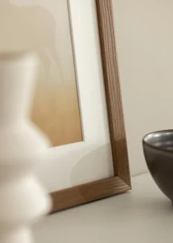 Ramme Fiorito Mørk Eg 50x60 cm - Passepartout Hvid 35x45 cm