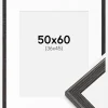 Ramme Fiorito Mørkegrå 50x60 cm - Passepartout Hvid 37x46 cm