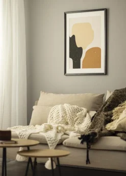 Ramme Fiorito Mørkegrå 30x40 cm - Passepartout Hvid 21x30 cm