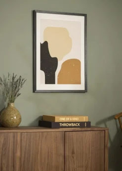 Ramme Fiorito Mørkegrå 50x60 cm - Passepartout Hvid 35x45 cm