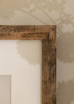 Ramme Fiorito Washed Oak 60x80 cm - Passepartout Hvid 50x60 cm