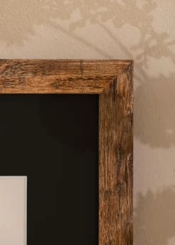 Ramme Fiorito Washed Oak 60x80 cm - Passepartout Sort 50x70 cm