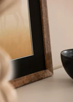 Ramme Fiorito Washed Oak 42x59,4 cm (A2) - Passepartout Sort 25x38 cm