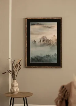 Ramme Fiorito Washed Oak 42x59,4 cm (A2) - Passepartout Sort 25x38 cm