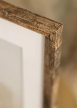 Ramme Fiorito Washed Oak 60x80 cm - Passepartout Hvid 50x65 cm