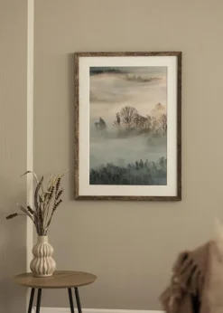 Ramme Fiorito Washed Oak 60x80 cm - Passepartout Hvid 50x65 cm