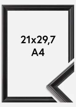 Ramme Gala Akrylglas Sort 21x29,7 cm (A4)