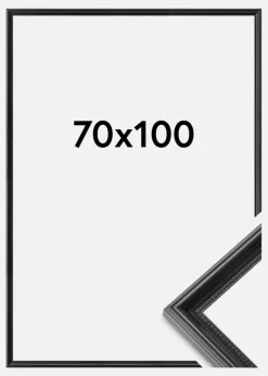 Ramme Gala Akrylglas Sort 70x100 cm