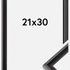 Ramme Gala Akrylglas Sort 21x30 cm