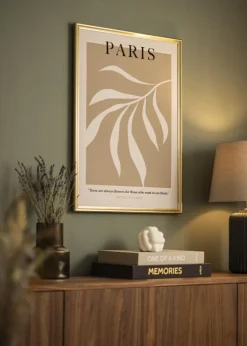 Ramme Gala Guld 30x40 cm - Passepartout Hvid 8x12 inches