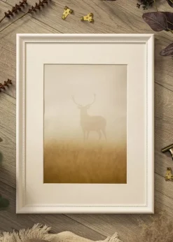 Ramme Gala Hvid 70x100 cm - Passepartout Hvid 24x36 inches