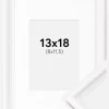 Ramme Gala Hvid 13x18 cm - Passepartout Hvid 9x12 cm