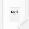 Ramme Gala Hvid 13x18 cm - Passepartout Hvid 7x10 cm