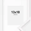 Ramme Gala Hvid 13x18 cm - Passepartout Hvid 10x12 cm