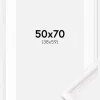Ramme Gala Hvid 50x70 cm - Passepartout Hvid 39x60 cm