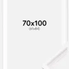 Ramme Gala Hvid 70x100 cm - Passepartout Hvid 62x85 cm