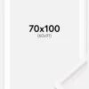 Ramme Gala Hvid 70x100 cm - Passepartout Hvid 61x92 cm