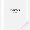 Ramme Gala Hvid 70x100 cm - Passepartout Hvid 60x90 cm