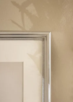 Ramme Gala Sølv 70x100 cm - Passepartout Hvid 59,4x84 cm (A1)